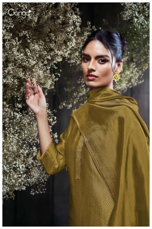 My Fashion Road Ganga Fashion Osenna Party Wear Style Jacquard Suit | S3503 – D