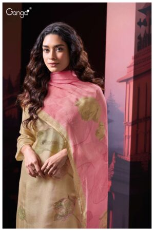 My Fashion Road Ganga Fashion Shein Exclusive Bemberg Silk Suit | S3022 – A