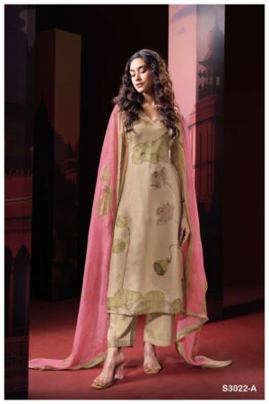 My Fashion Road Ganga Fashion Shein Exclusive Bemberg Silk Suit | S3022 – A