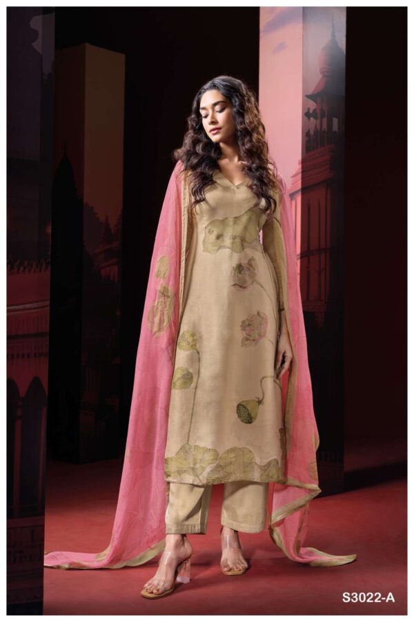 My Fashion Road Ganga Fashion Shein Exclusive Bemberg Silk Suit | S3022 – A
