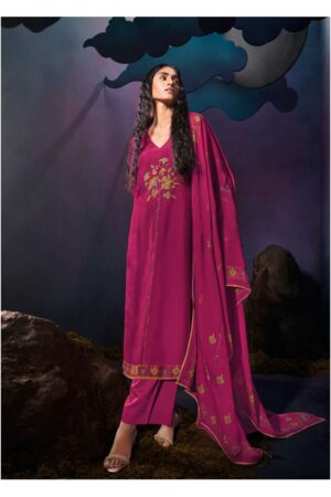 My Fashion Road Ganga Fashion Tarang Premium Designer Bemberg Silk Suit | C2183