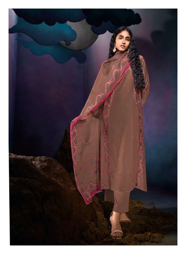 My Fashion Road Ganga Fashion Tarang Premium Designer Bemberg Silk Suit | C2184