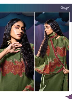 My Fashion Road Ganga Fashion Tarang Premium Designer Bemberg Silk Suit | C2185