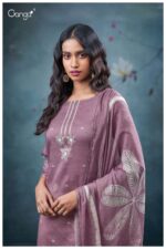 My Fashion Road Ganga Fashion Ulani Fancy Cotton Satin Suit | S3702 – B