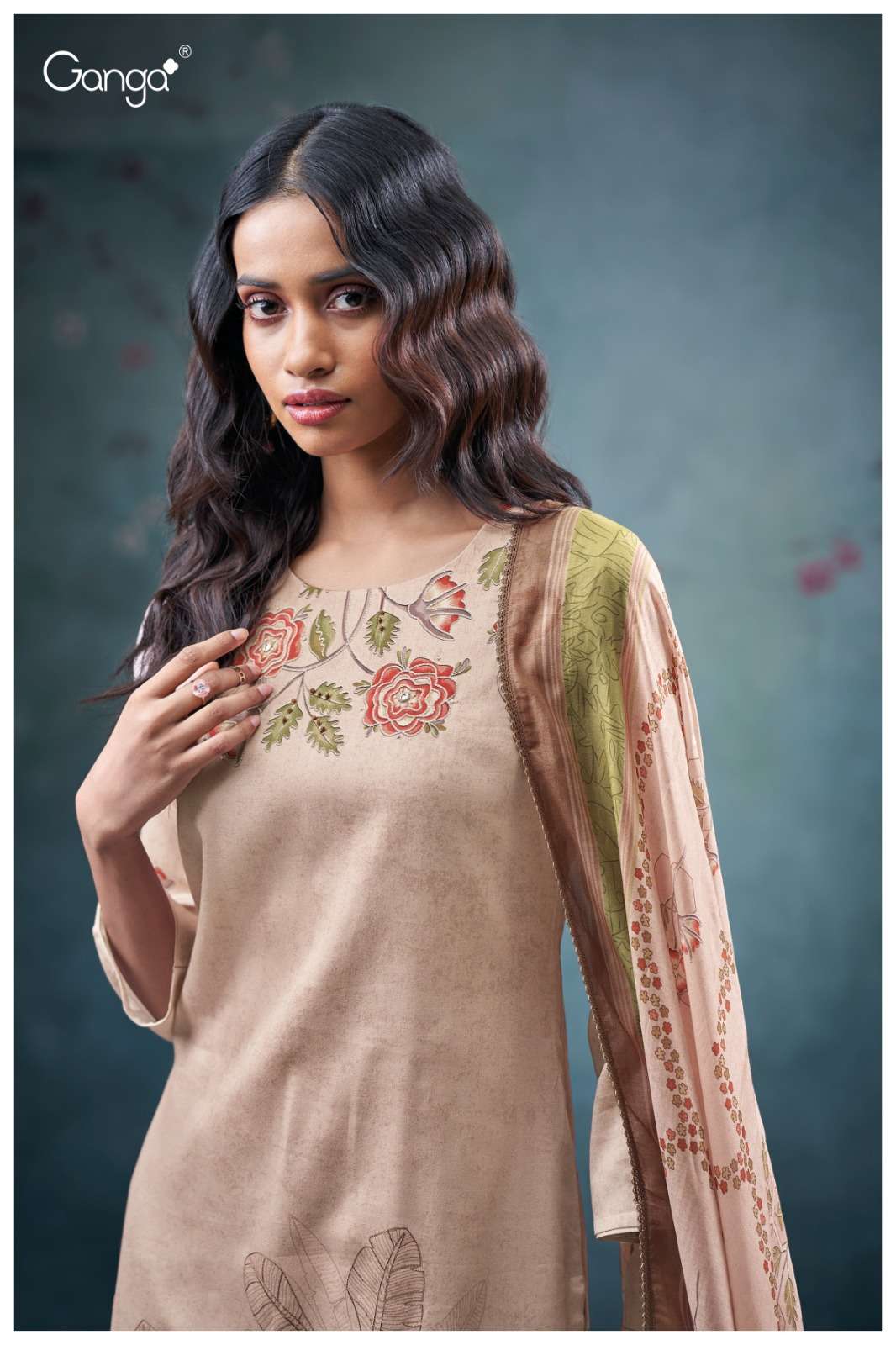 My Fashion Road Ganga Fashion Winter Fancy Cotton Satin Suit | S3714 – B My Fashion Road Ganga Fashion Winter Fancy Cotton Satin Suit | S3714 – B