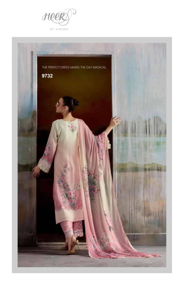 My Fashion Road Kimora Heer Aashiqi Exclusive Pure Muslin Suit | 9732