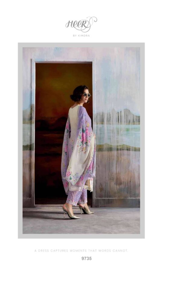 My Fashion Road Kimora Heer Aashiqi Exclusive Pure Muslin Suit | 9735
