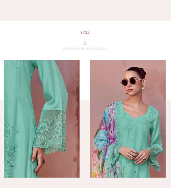 My Fashion Road Kimora Heer Muse Pure Muslin Designer Ladies Suit | 9722
