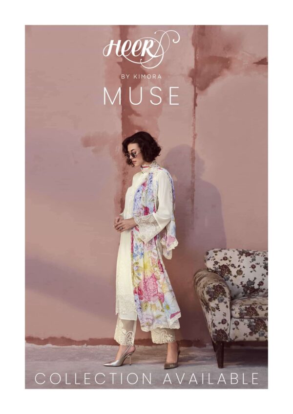 My Fashion Road Kimora Heer Muse Pure Muslin Designer Ladies Suit | 9724
