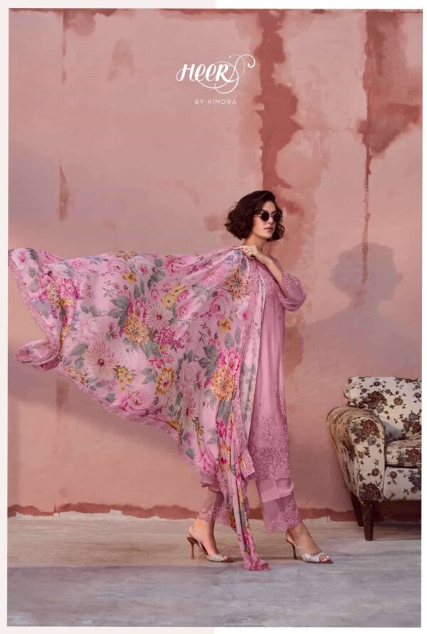 My Fashion Road Kimora Heer Muse Pure Muslin Designer Ladies Suit | 9721