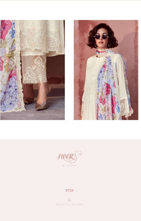 My Fashion Road Kimora Heer Muse Pure Muslin Designer Ladies Suit | 9724