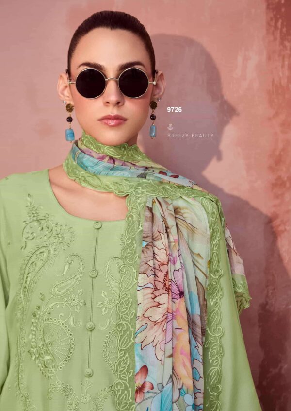 My Fashion Road Kimora Heer Muse Pure Muslin Designer Ladies Suit | 9726