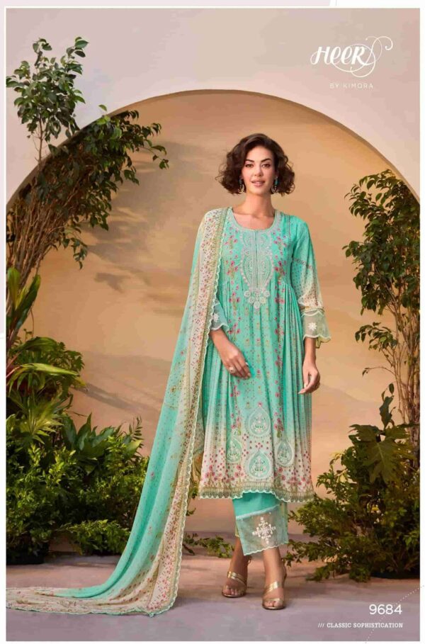 My Fashion Road Kimora Heer Titliyain Exclusive Designer Muslin Suit | 9684