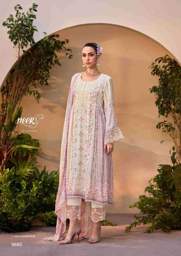 My Fashion Road Kimora Heer Titliyain Exclusive Designer Muslin Suit | 9685