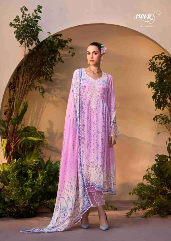 My Fashion Road Kimora Heer Titliyain Exclusive Designer Muslin Suit | 9686