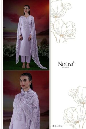 My Fashion Road Netra Tiya Digital Printed Fancy Linen Suit | NE-C 1068 A