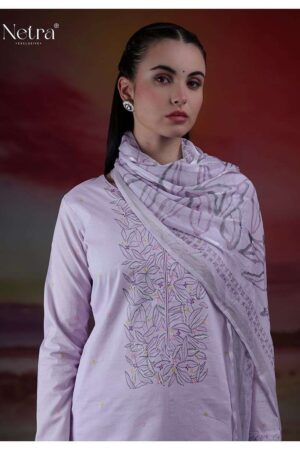 My Fashion Road Netra Tiya Digital Printed Fancy Linen Suit | NE-C 1068 A