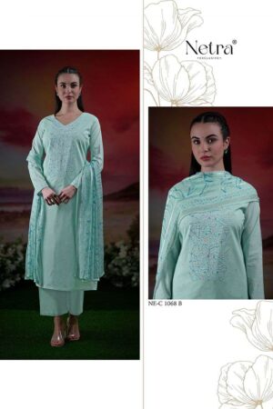 My Fashion Road Netra Tiya Digital Printed Fancy Linen Suit | NE-C 1068 B