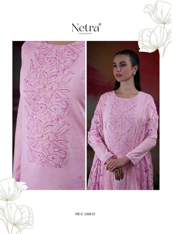 My Fashion Road Netra Tiya Digital Printed Fancy Linen Suit | NE-C 1068 D