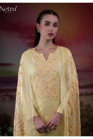 My Fashion Road Netra Tiya Digital Printed Fancy Linen Suit | NE-C 1068 C