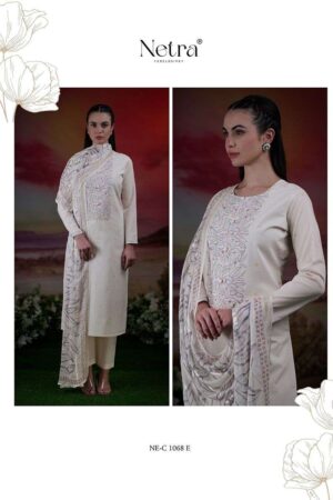 My Fashion Road Netra Tiya Digital Printed Fancy Linen Suit | NE-C 1068 E