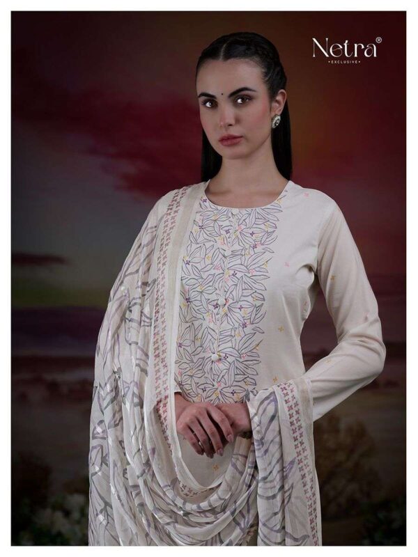 My Fashion Road Netra Tiya Digital Printed Fancy Linen Suit | NE-C 1068 E