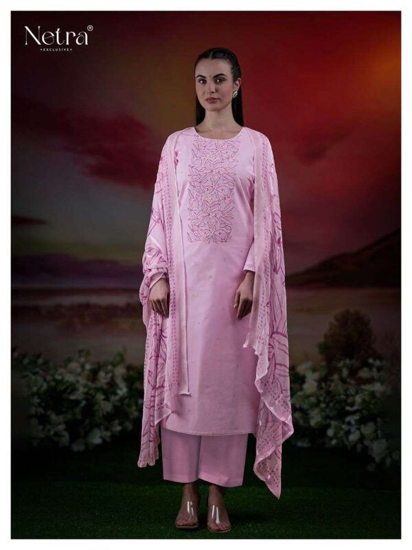 My Fashion Road Netra Tiya Digital Printed Fancy Linen Suit | NE-C 1068 D