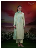 My Fashion Road Netra Tiya Digital Printed Fancy Linen Suit | NE-C 1068 F