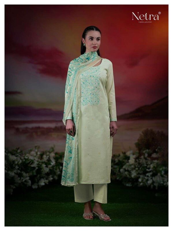 My Fashion Road Netra Tiya Digital Printed Fancy Linen Suit | NE-C 1068 F