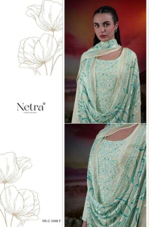 My Fashion Road Netra Tiya Digital Printed Fancy Linen Suit | NE-C 1068 F
