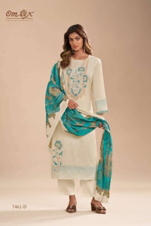 My Fashion Road Omtex Hina Designer Cotton Silk Branded Suit | 7461 – D