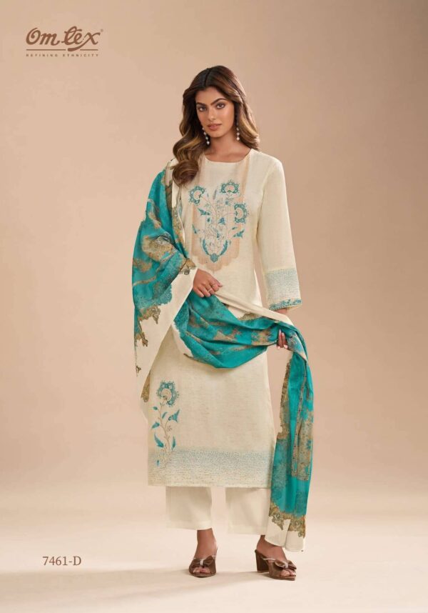 My Fashion Road Omtex Hina Designer Cotton Silk Branded Suit | 7461 – D