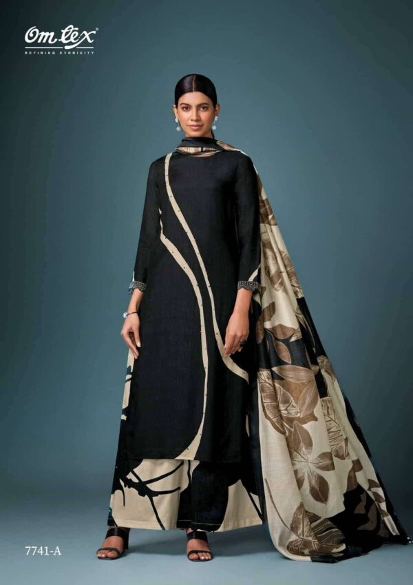 My Fashion Road Omtex Kavach Digital Printed Fancy Silk Ladies Suit | 7741 – A