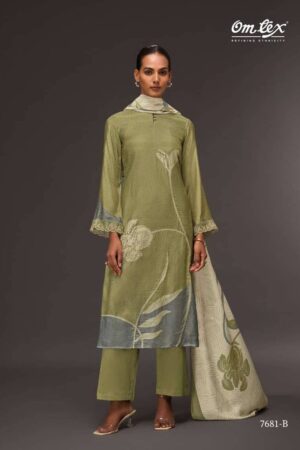 My Fashion Road Omtex Modern Edge Digital Printed Fancy Silk Ladies Suit | 7681 – B