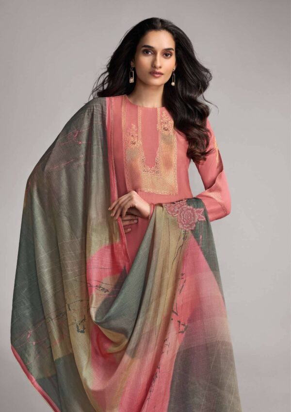 My Fashion Road Omtex Nazakat Nova Designer Muslin Jacquard Suit | 7831 – A
