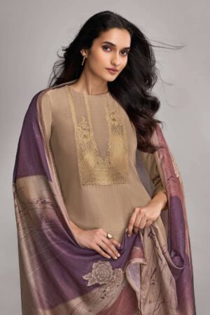 My Fashion Road Omtex Nazakat Nova Designer Muslin Jacquard Suit | 7831 – C