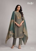 My Fashion Road Omtex Nazakat Nova Designer Muslin Jacquard Suit | 7831 – D