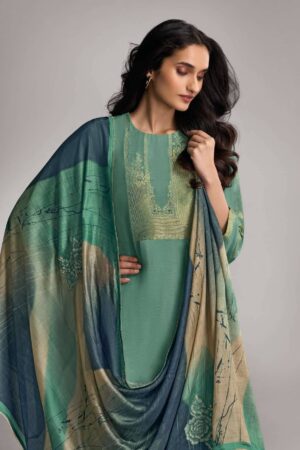 My Fashion Road Omtex Nazakat Nova Designer Muslin Jacquard Suit | 7831 – B