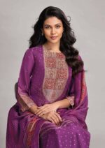My Fashion Road Omtex Pehnawa Designer Jacquard Silk Suit | 7751 – D