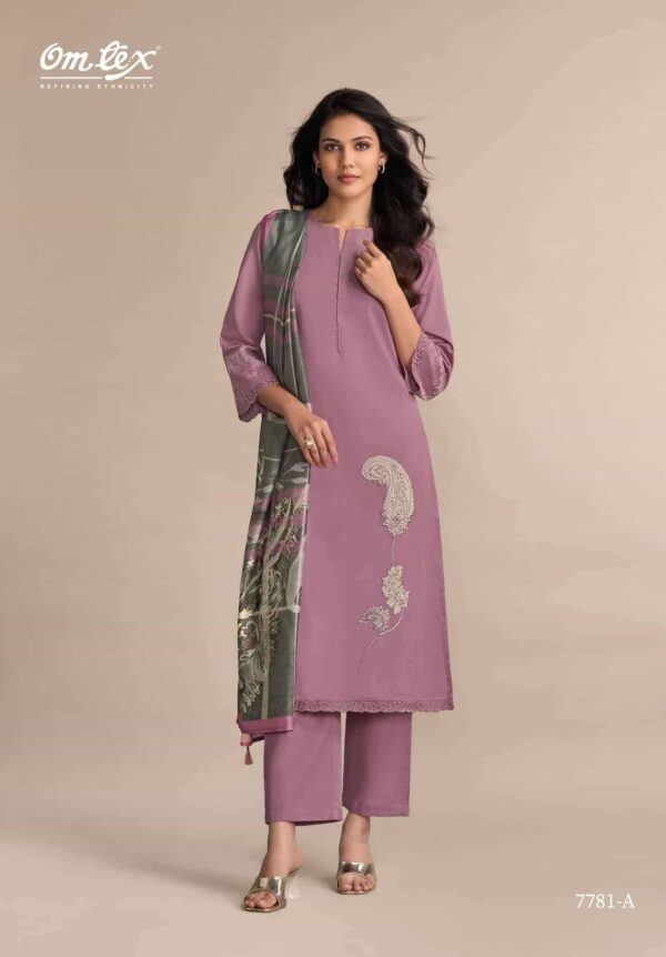 My Fashion Road Omtex Sanskriti Style Unstitch Designer Cotton Suit | 7781 – A