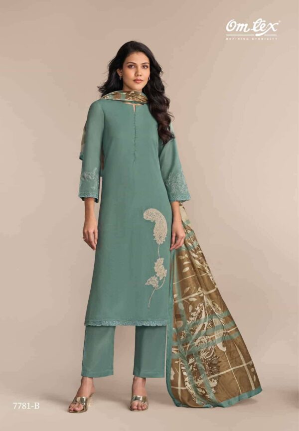 My Fashion Road Omtex Sanskriti Style Unstitch Designer Cotton Suit | 7781 – B