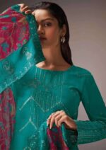 My Fashion Road Omtex Tahira Designer Jacquard Muslin Suit | 6661 – B
