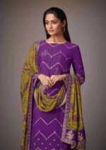 My Fashion Road Omtex Tahira Designer Jacquard Muslin Suit | 6661 – D