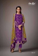 My Fashion Road Omtex Tahira Designer Jacquard Muslin Suit | 6661 – D