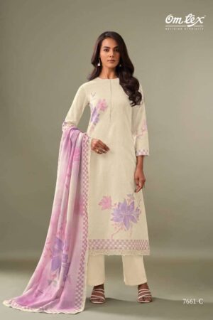 My Fashion Road Omtex Viviana Exclusive Cotton Jacquard Suit | 7661 – C