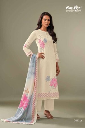 My Fashion Road Omtex Viviana Exclusive Cotton Jacquard Suit | 7661 – A