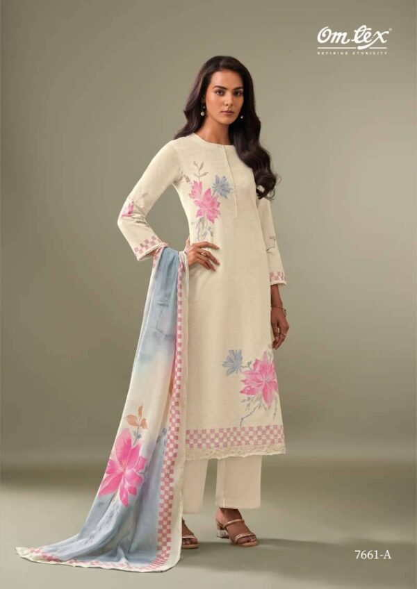 My Fashion Road Omtex Viviana Exclusive Cotton Jacquard Suit | 7661 – A