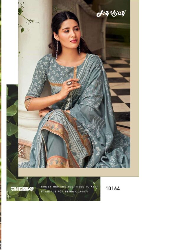 My Fashion Road Jay Vijay Roshnika Exclusive Fancy Cotton Suit | 10164