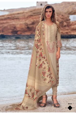 My Fashion Road Varsha Kamira Digital Printed Modal Satin Suit | KR-01