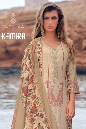 My Fashion Road Varsha Kamira Digital Printed Modal Satin Suit | KR-01
